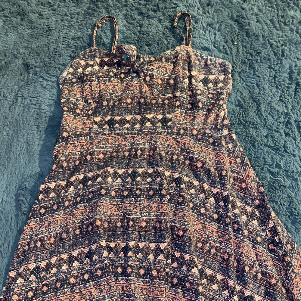 Forever 21 Tribal print dress with tie front